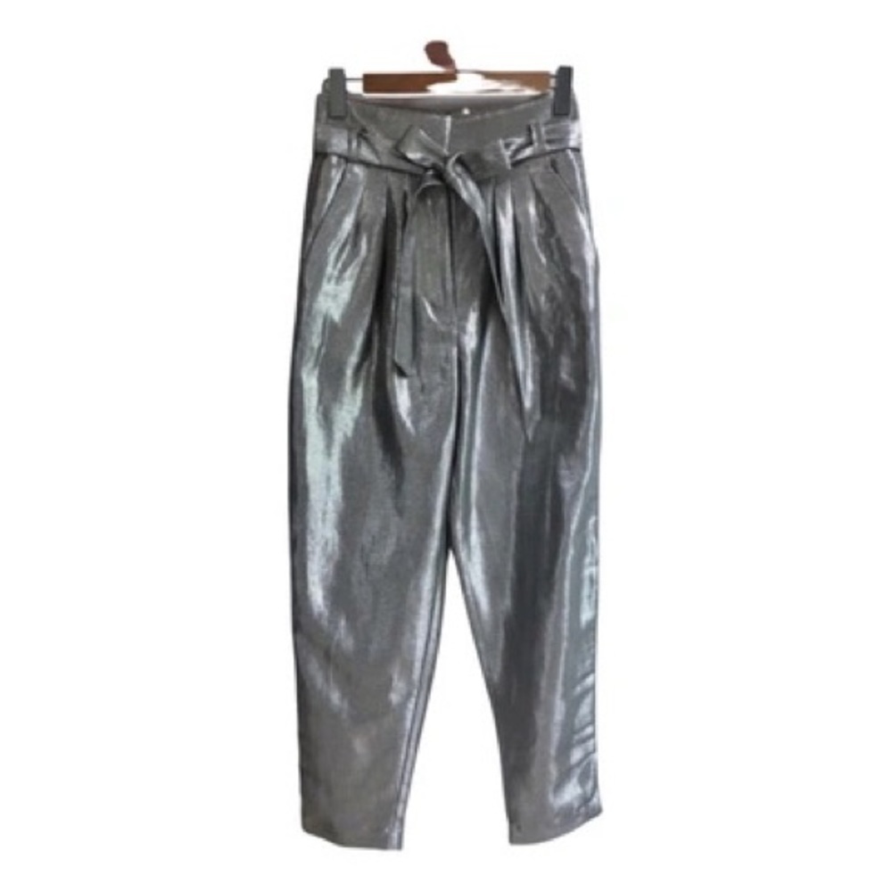 IRO Silver Belted Pants